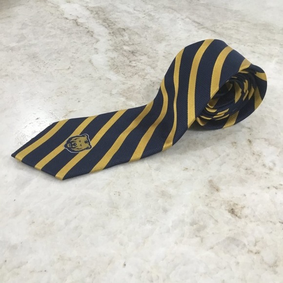 CRABLE SILK NECKTIE (WITH GRIZZLY) - Picture 4 of 4